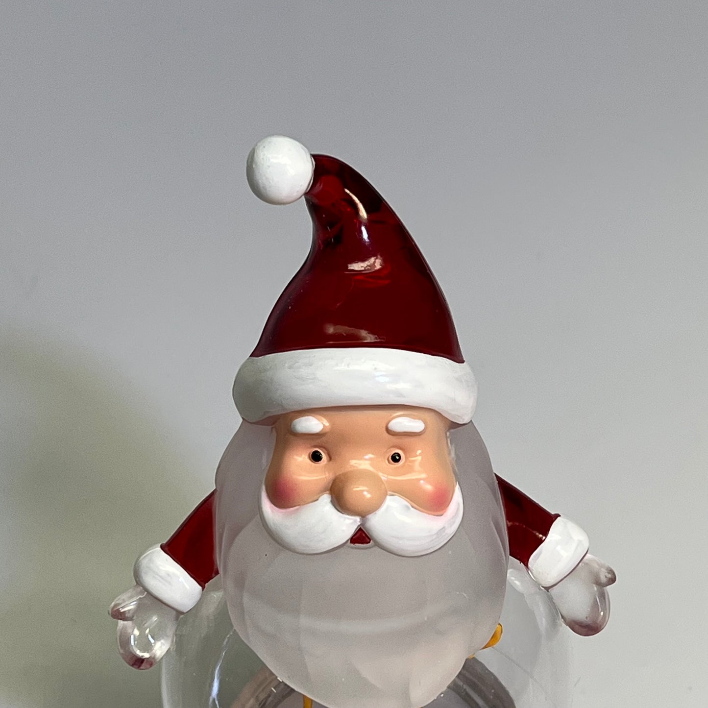 GERSON LED Lighted Neon Christmas Snowman & Santa Globes w/ 6 Hr Timer 9.5"