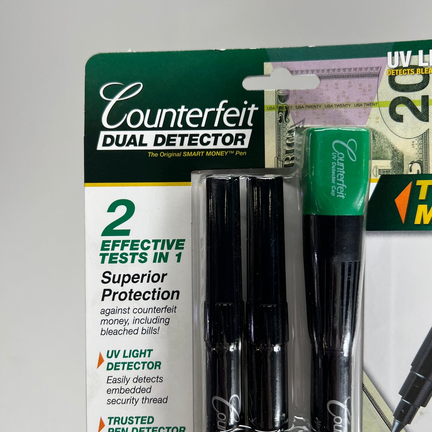 DRI MARK (2 PACK, 3 EACH) Counterfeit Dual Detector Uv Light Bonus Pack 351UVB