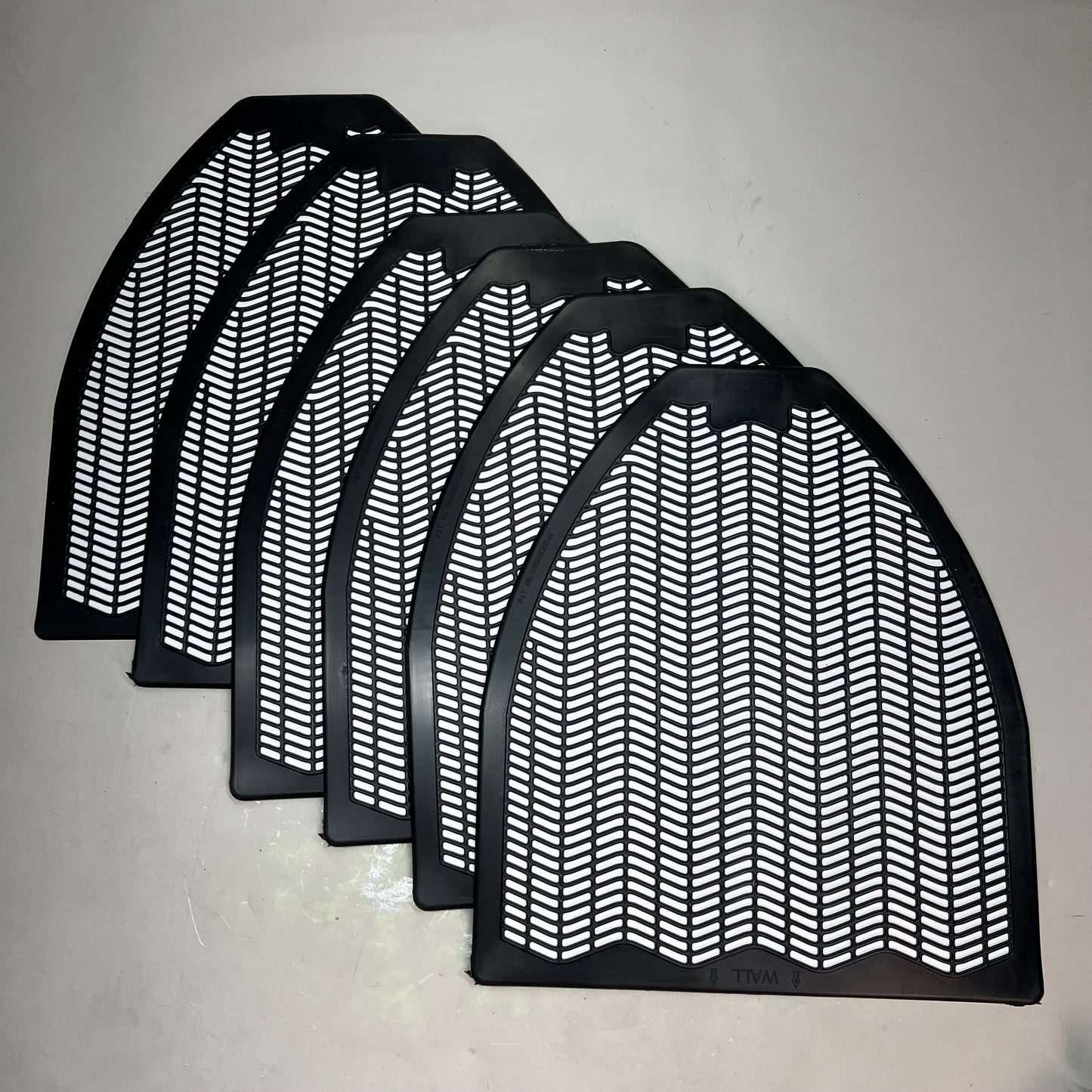 IMPACT (6 PACK) Urinal Mat Fresh Scent 17.5” W x 20.5” H Black 1525-5