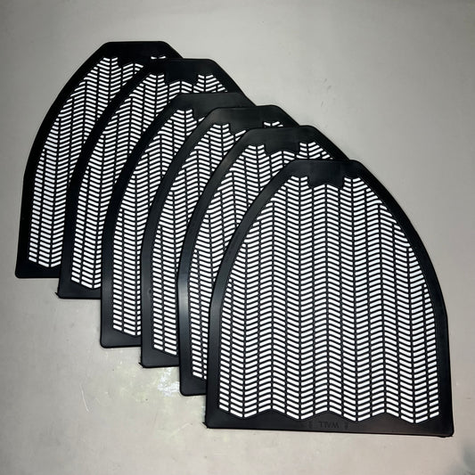 IMPACT (6 PACK) Urinal Mat Fresh Scent 17.5” W x 20.5” H Black 1525-5