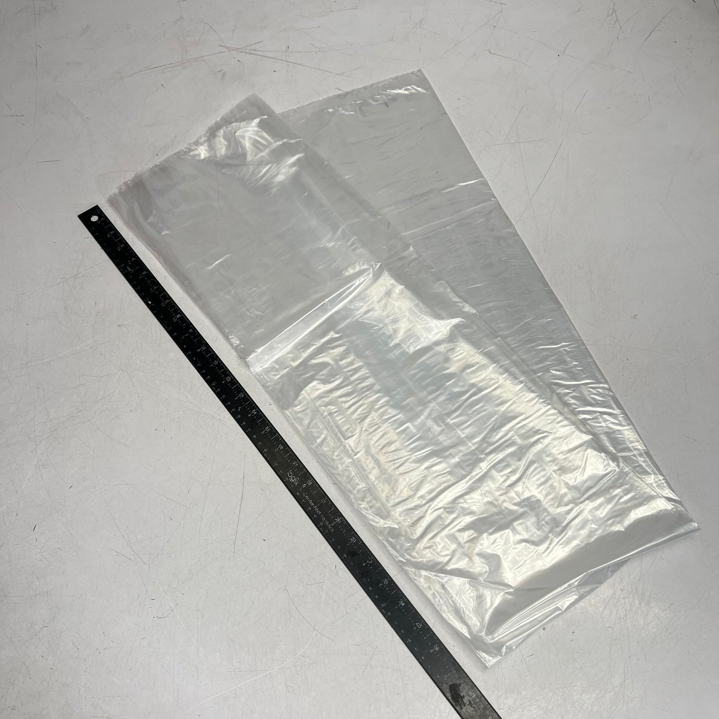 STAR (100 PACK) Poly Plastic Bags Huge!! 54"x39" Transparent 8105-00-145-0163