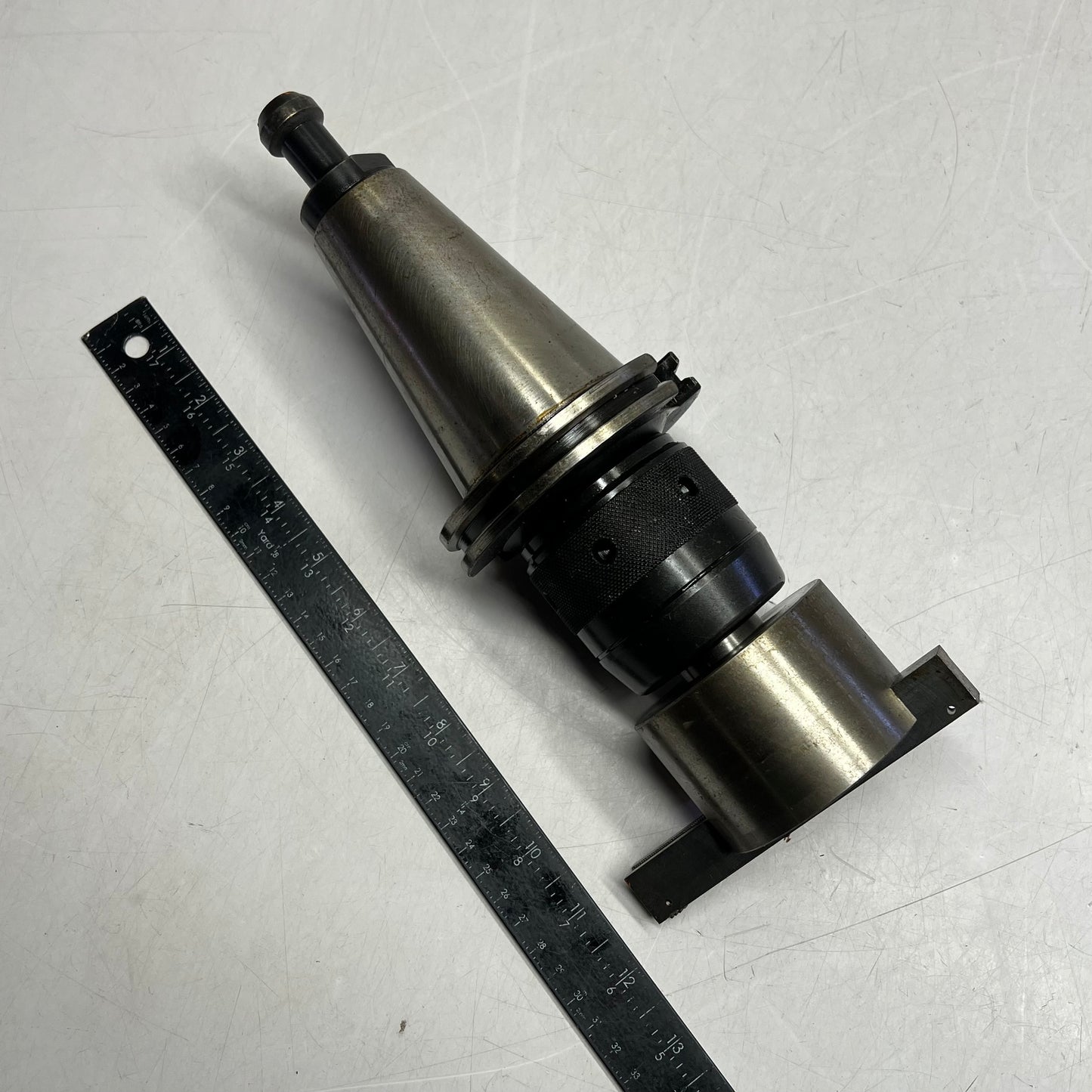 Cat 40 Standard V-flange Tool Holder W/ Attachment ~ 1-13/16" I.D.  (Used)