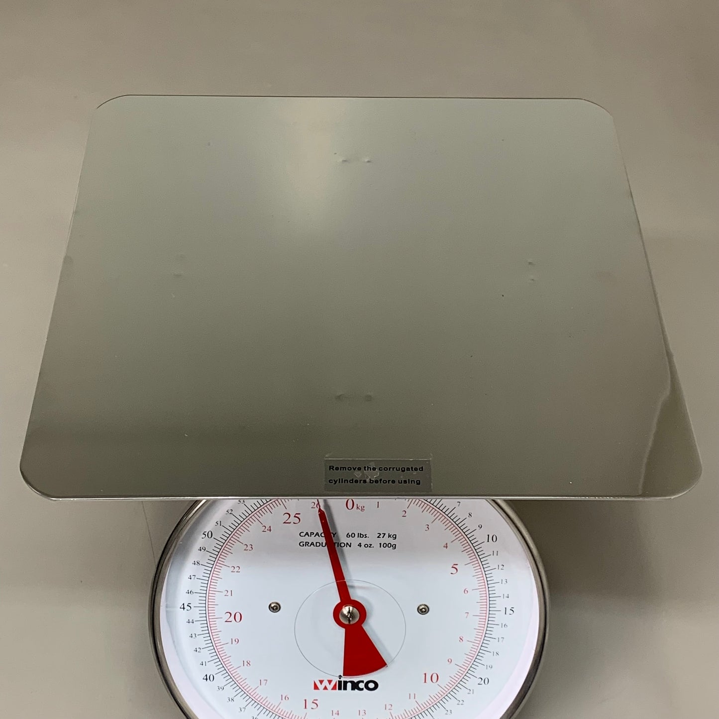 WINCO Mechanical Receiving Scale w/ 9" Dial 60 Pound SCAL-960