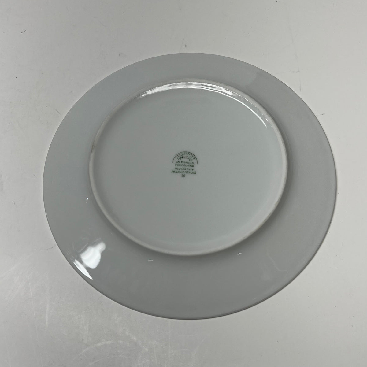 PILLIVUYT (4 PACK) Plisse Porcelain Salad Plates Made in France White 8 3/4"