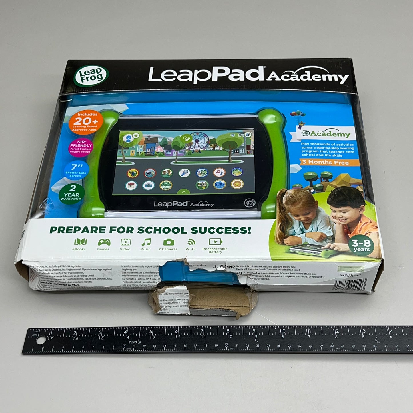 VTECH Leapfrog LeapPad Learning Tablet English Shatter-Free Screen 3-8yrs 6022 (New Other)