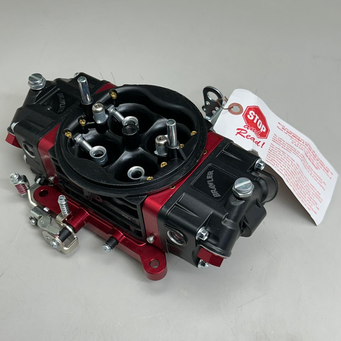 BRAWLER Race Carburetor Mechanical Secondary Red/Black BR67331-1