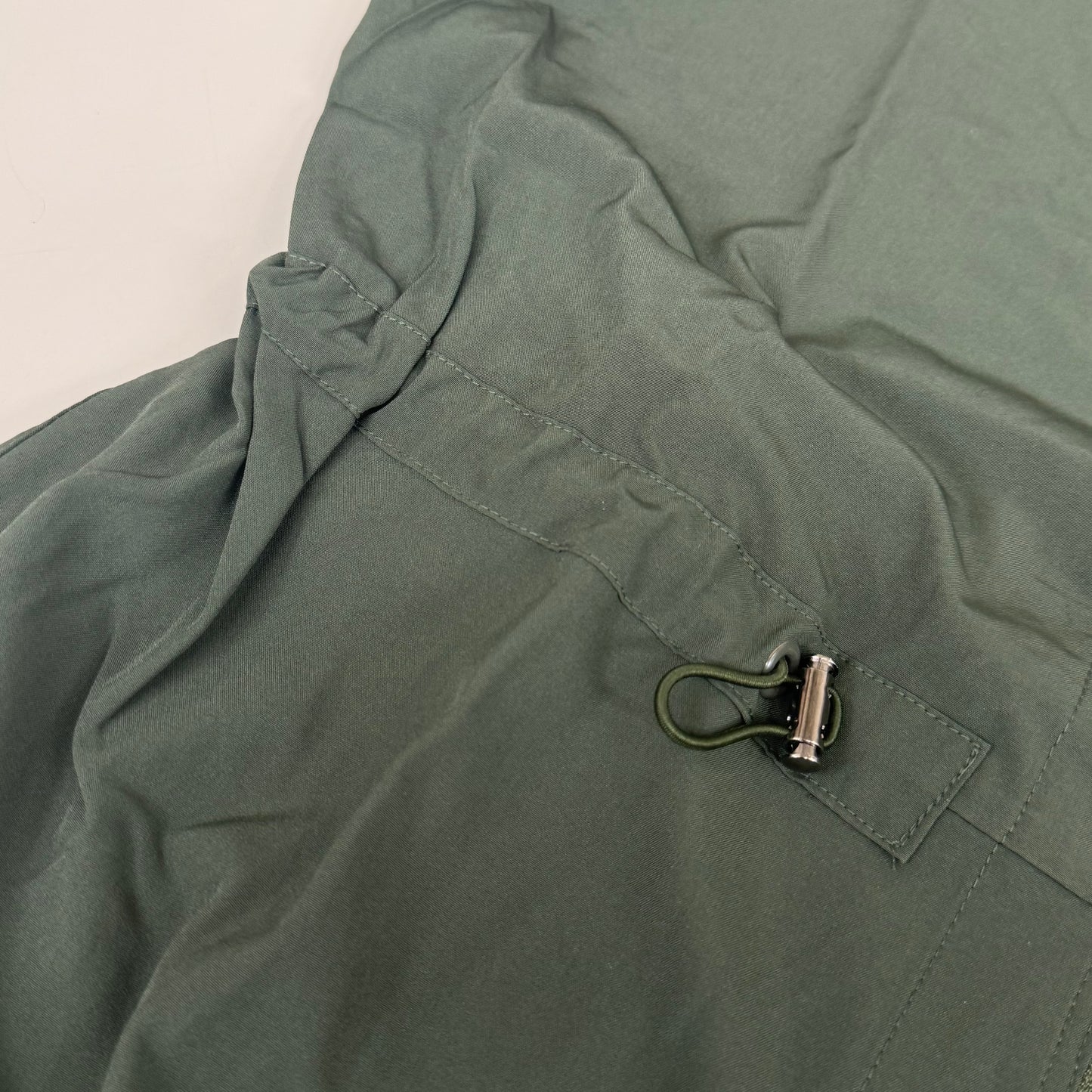 GREEN TOWN 4 Flex Scrubs Jumpsuit Cinch In Waist Women's Sz L Olive GFX-023AST