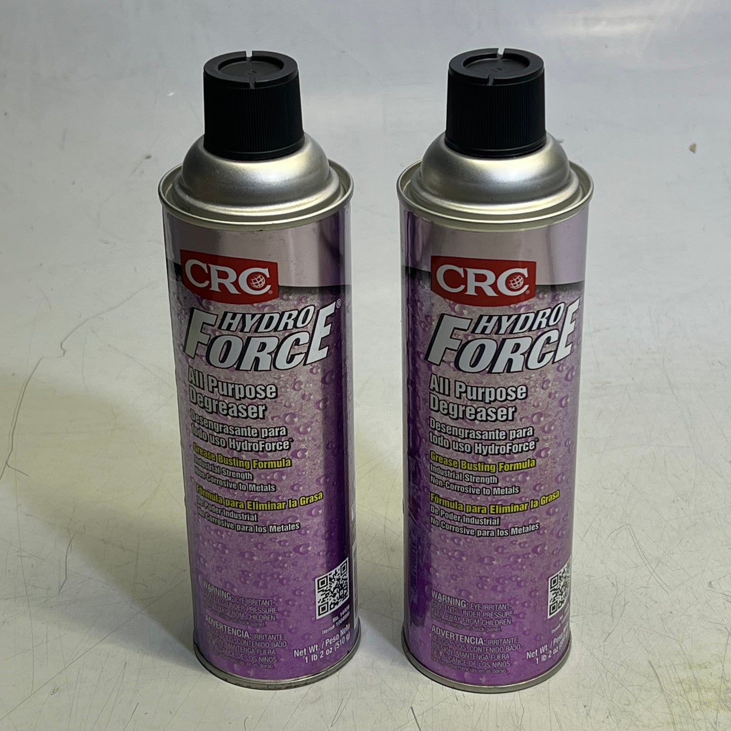 CRC (2 PACK) Hydro Force All Purpose Degreaser Aerosol Spray 1 Lb 2 Oz 1004956