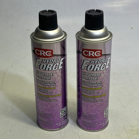 CRC (2 PACK) Hydro Force All Purpose Degreaser Aerosol Spray 1 Lb 2 Oz 1004956