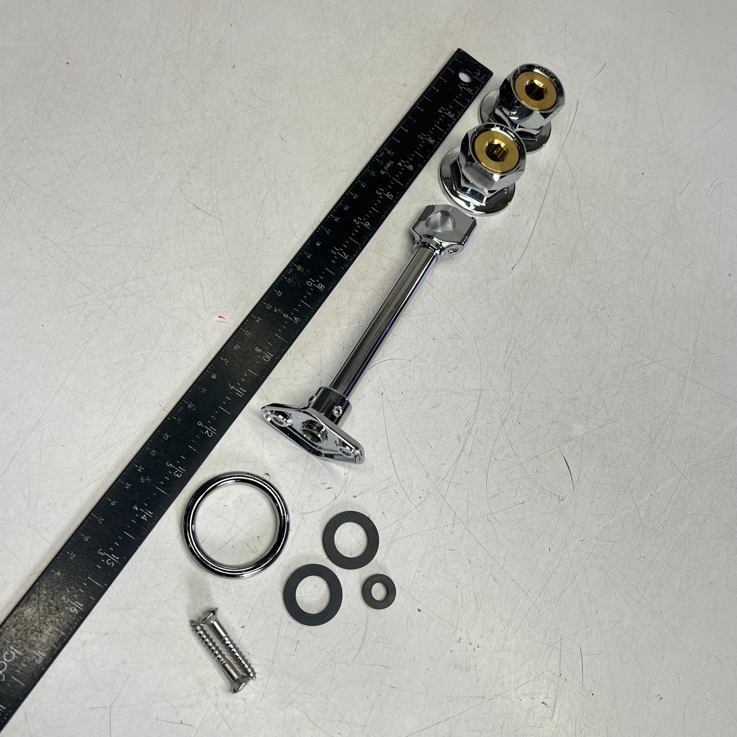 WATERLOO Pre-rinse Faucet Wall Mount  8" 1.15 GPM 44" Hose Chrome 750PRW814