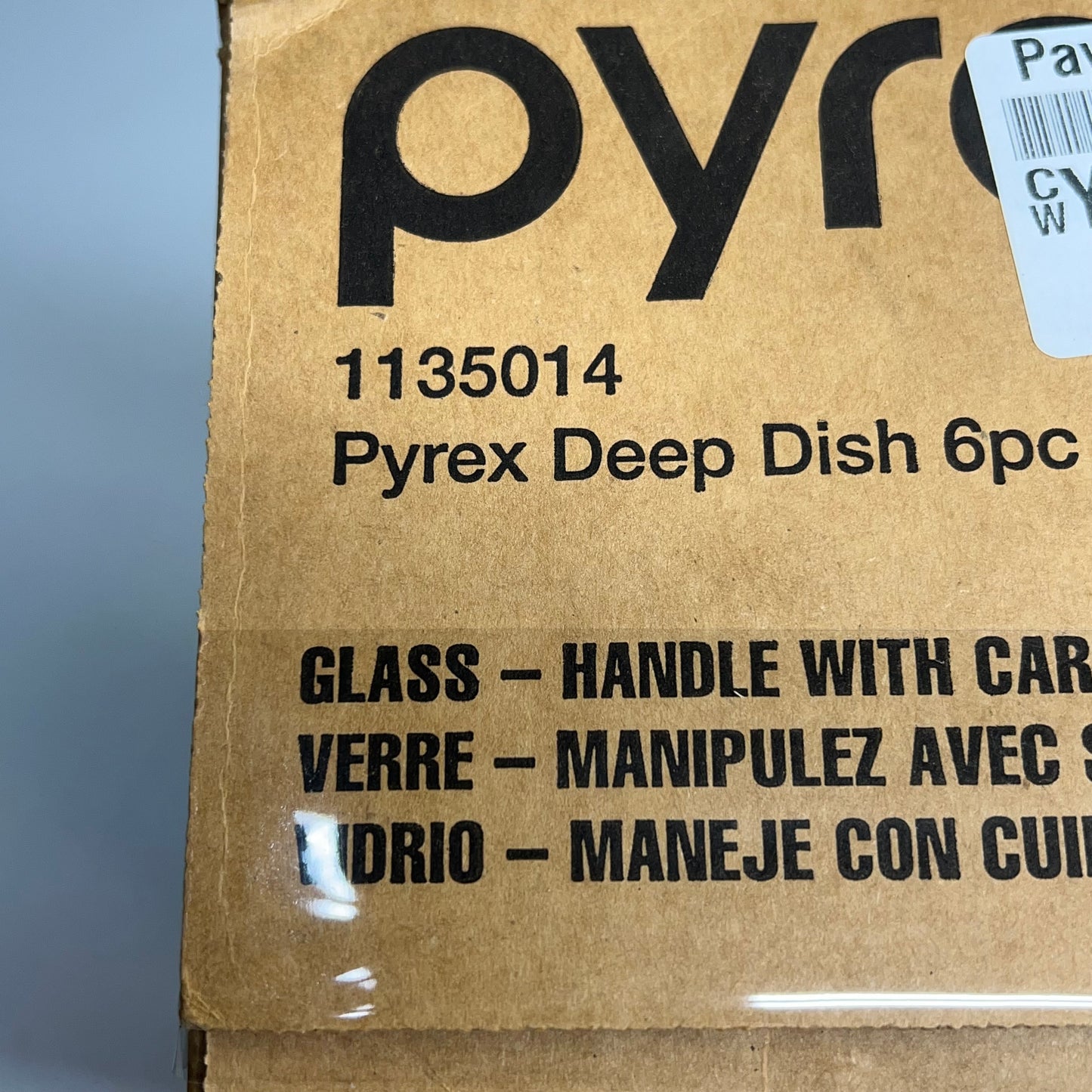 ZA@ PYREX (6 PIECE SET) Glass Baking Dish Set W/ Lids 5 Qt, 2.6 Qt & 3.1 Qt Clear/|Sage 1135014