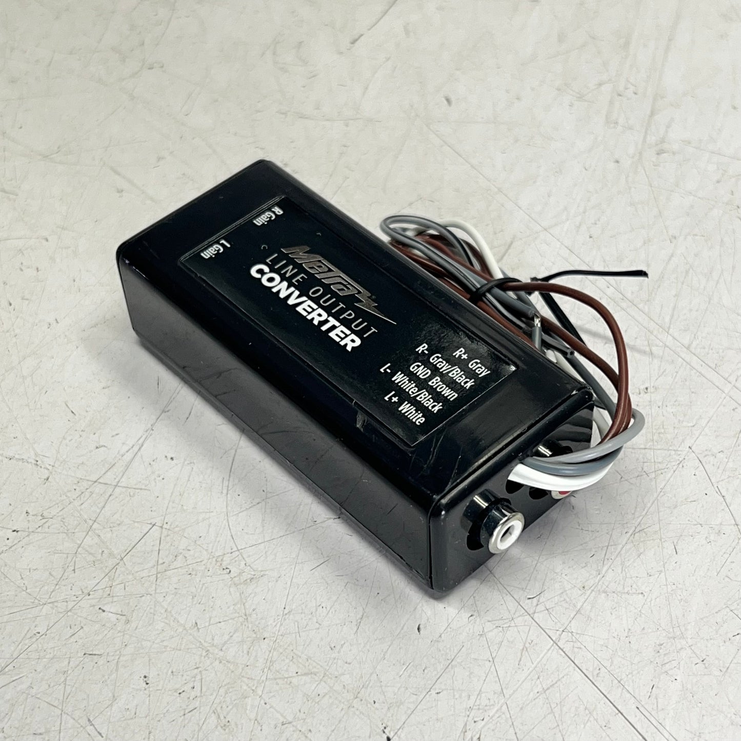 METRA Line Output Converter Wire To Rca 2 Channel  Wide Range Black BY-LOC