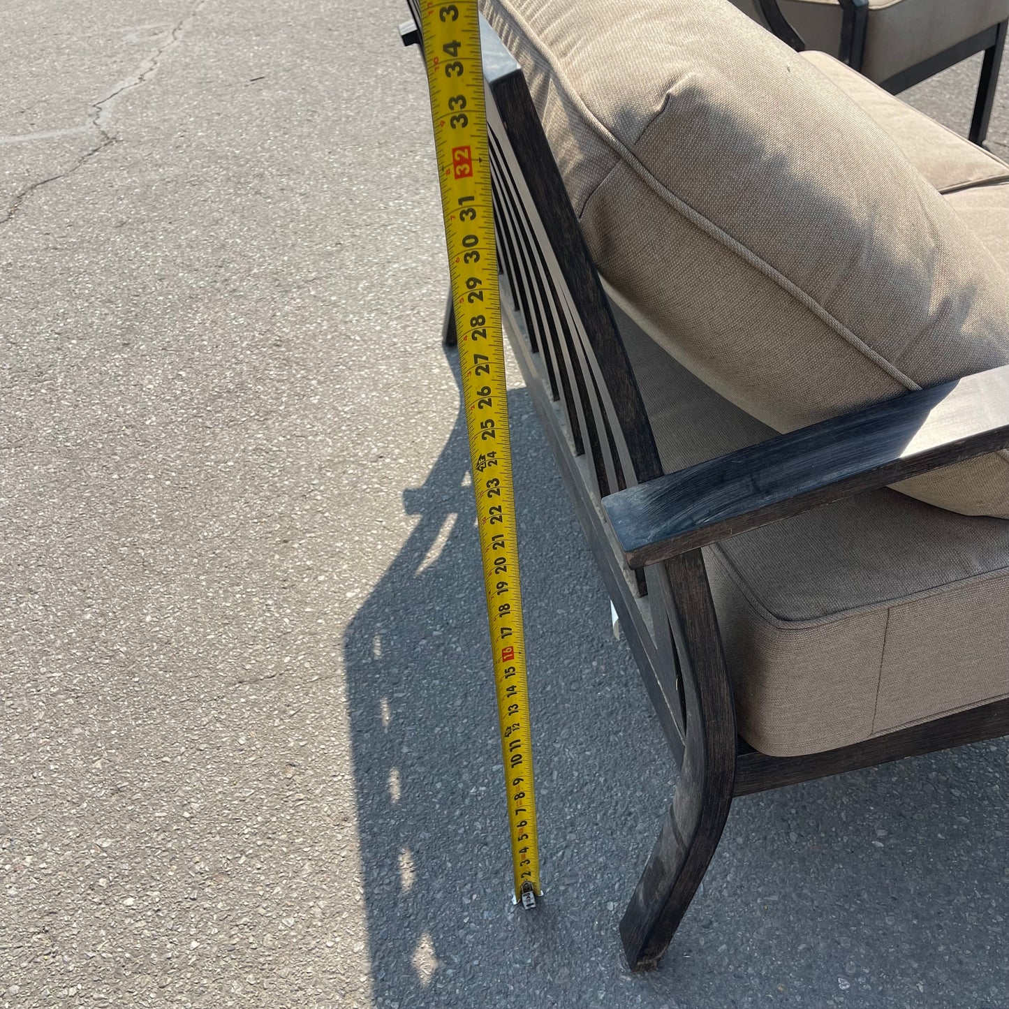Z@ UNBRANDED 4-Piece Outdoor Aluminum Seating (New, Some Dirt)