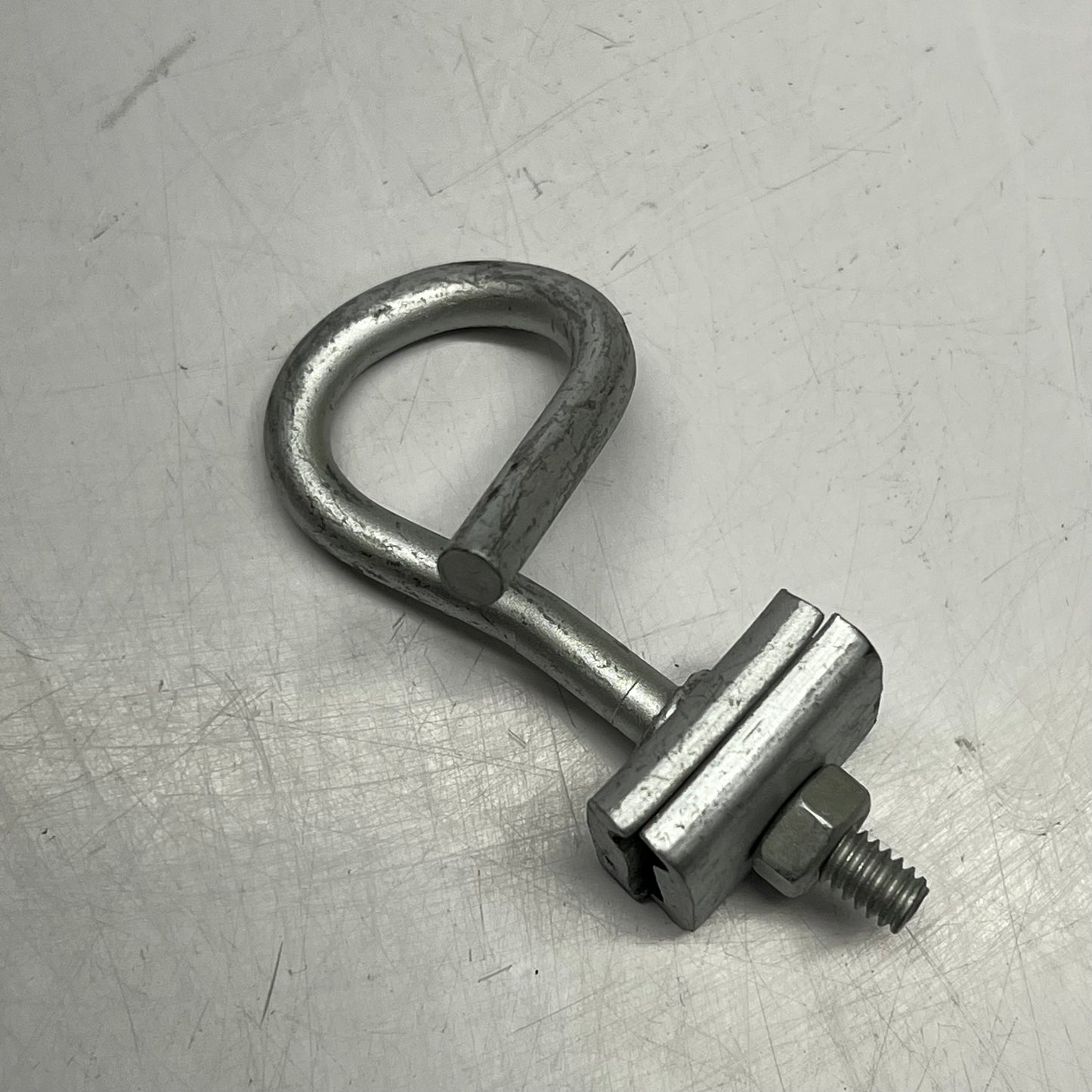 ALLIED BOLT (100 PACK) Q Span Clamp Grade 2 Steel 1/4" Dia Pig Tail Silver 4042