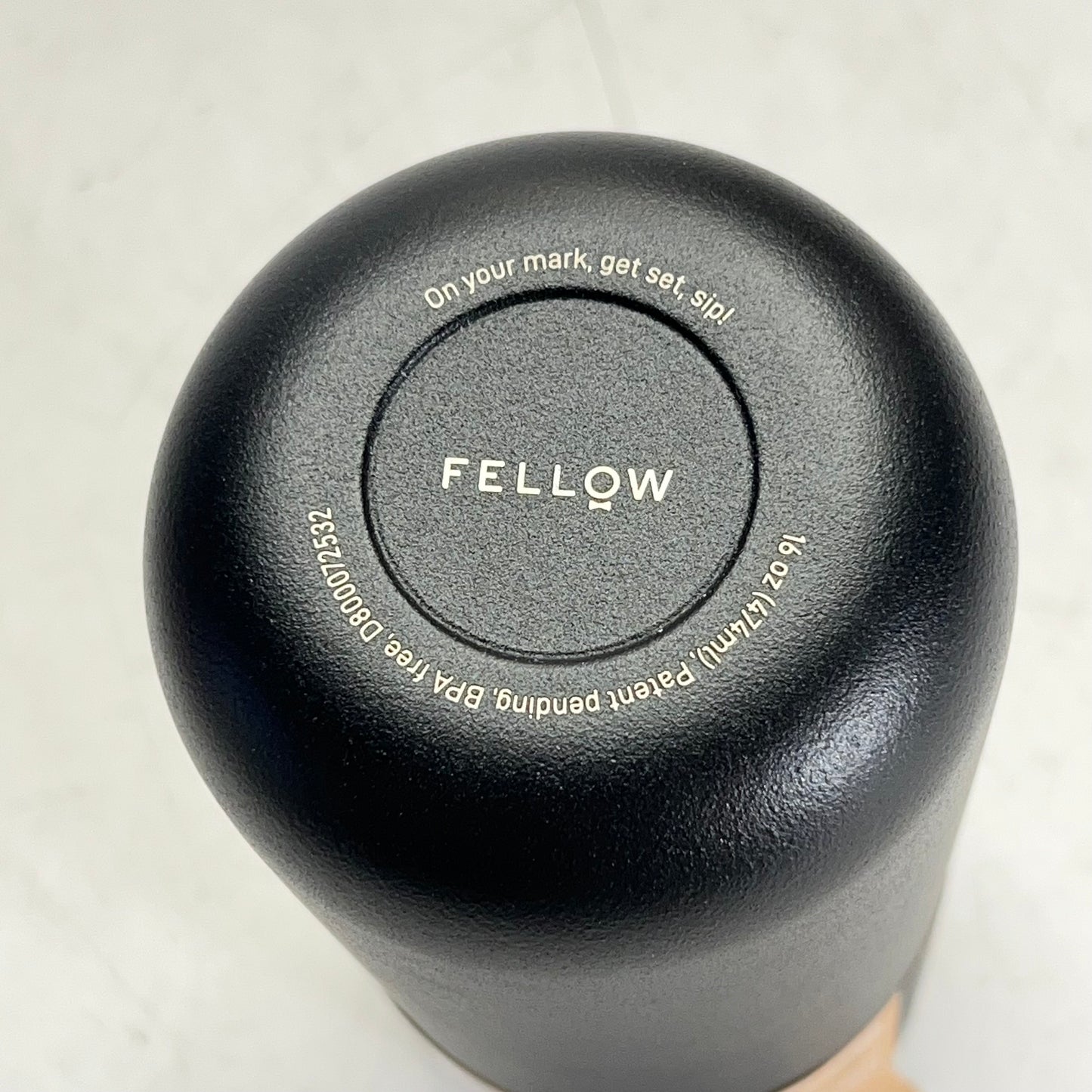 FELLOW Carter Slide Mug 18/8 Stainless Steel Leakproof Seal 16 Oz Matte Black
