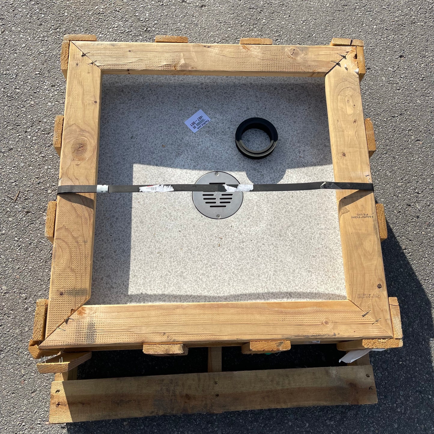 ZA@ Pallet of ACORN ENGINEERING Terrazzo Reduced Height Mop Sink 30”x30”x6” TRH-303006 (AS-IS)