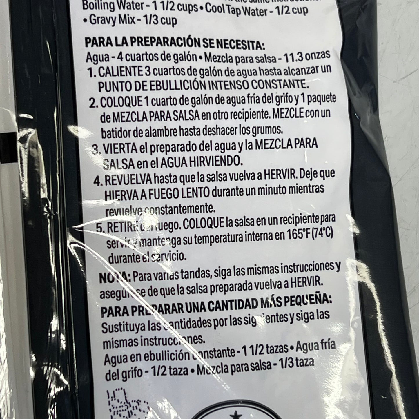 ZA@ MONARCH (6 PACK) Turkey Gravy Mix 11.3 Oz BB 06/25 D