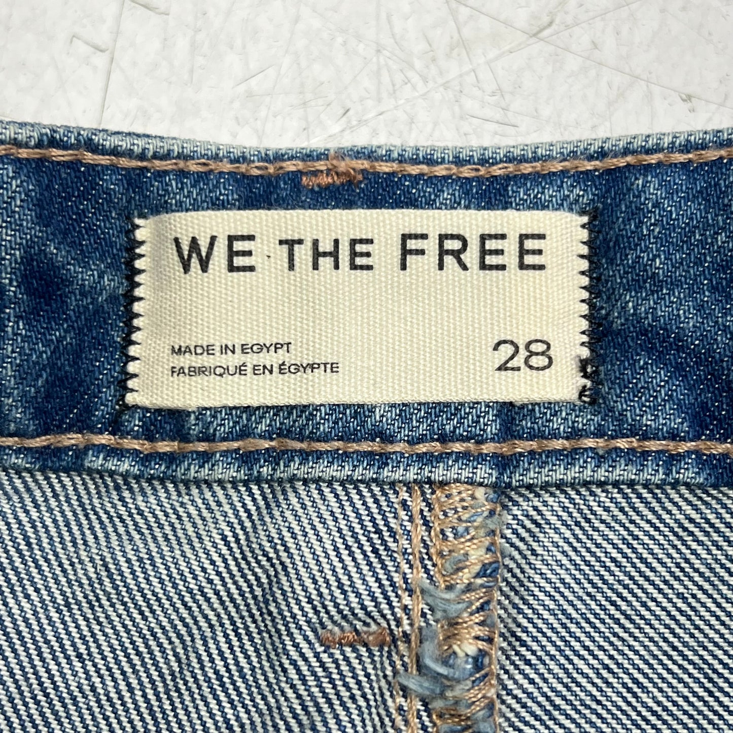 FREE PEOPLE  Gallivanting Peekaboo Skort Women's Sz 28 Blue Rebel OB1904070