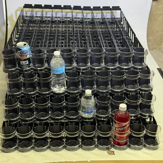 ZA@ Food Storage Fun!!! RTC (Set of 4) Beverage Merchandising Dispenser w/Spring Glide