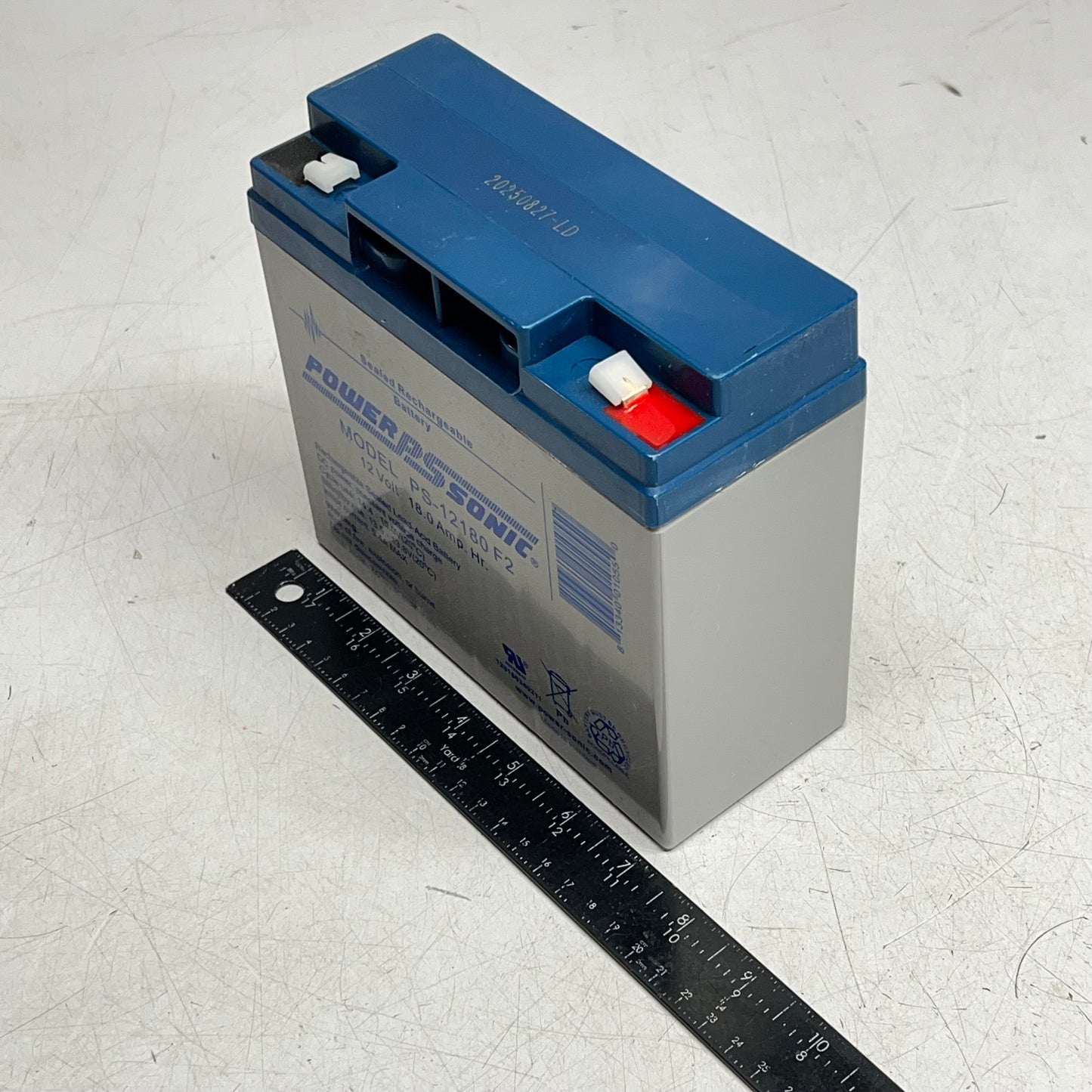 POWERPSONIC Sealed Lead Acid Battery Sla Battery 12V 18Ah Grey PS-12180 F2