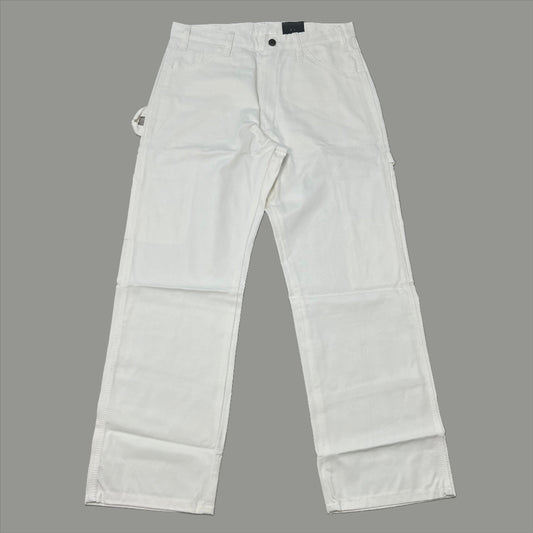 DICKIES Straight Leg 9 Pocket Painters Pant Relaxed Fit Men's 32X30 White 1953WH