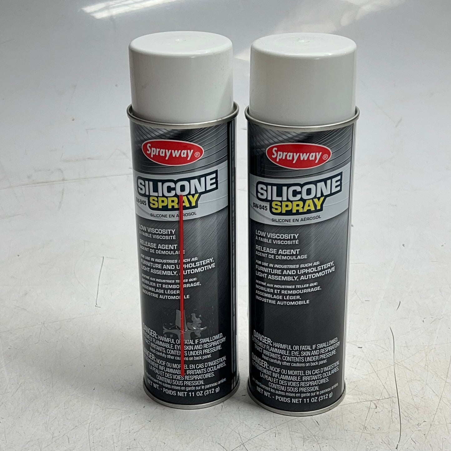 ZA@ SPRAYWAY (2 PACK) Silicone Spray 11 Oz -40°C To 204°C Colorless SW-945