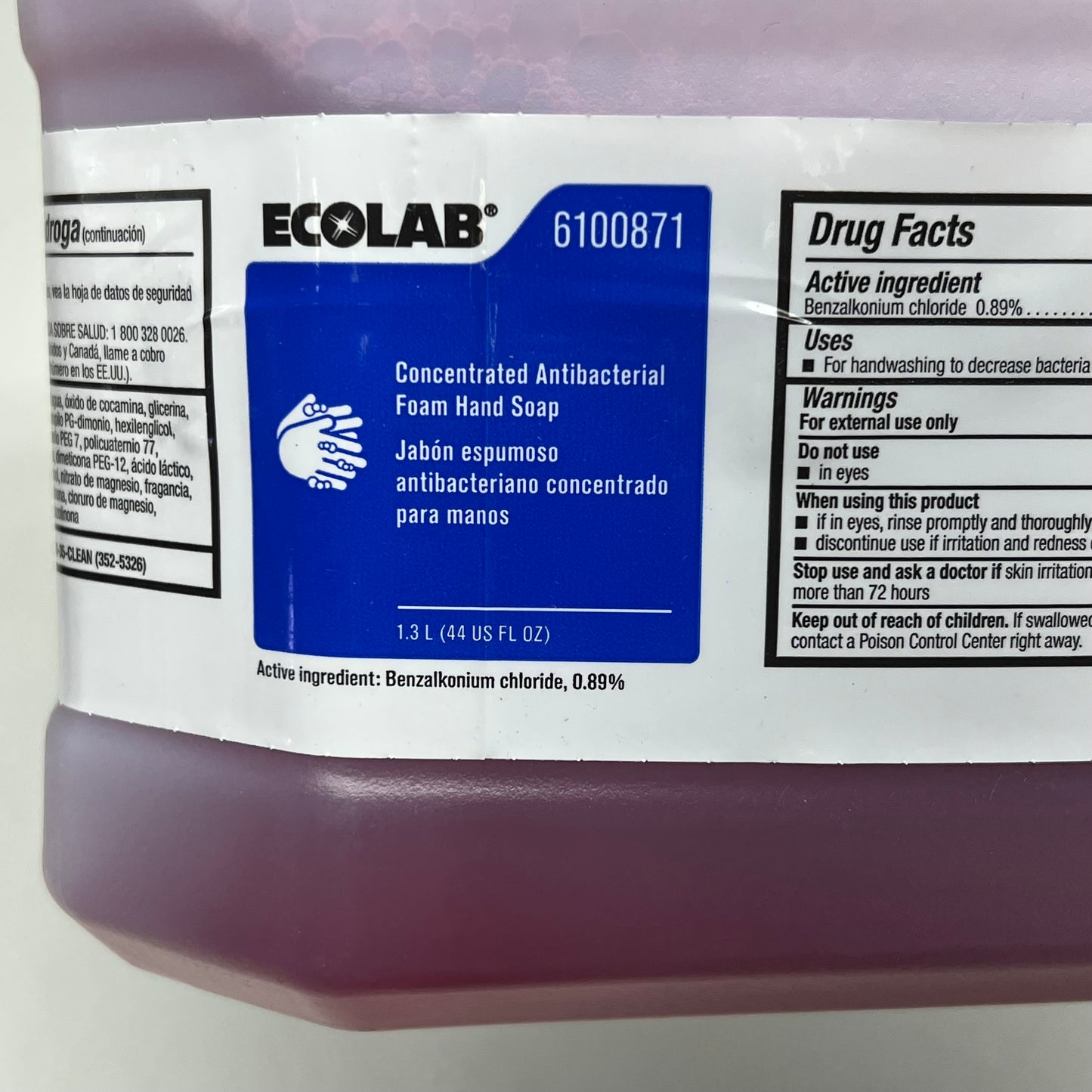 ECO LAB (2 PACK) Concentrated Antibacterial Foam Handsoap 1.3L Red 6100871