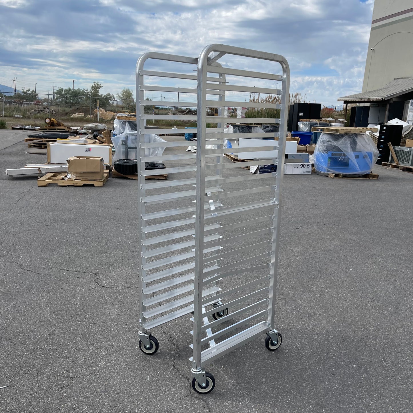 Z@ Pallet of CHANNEL Bun Pan Rack ~30 lbs Aluminum 401 AN-HD (AS-IS)
