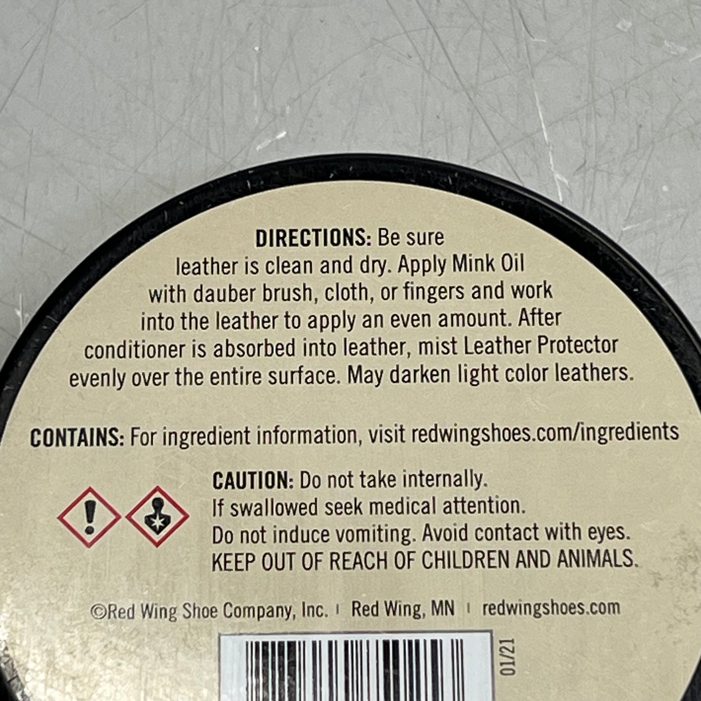 RED WING SHOES Mink Oil Leather Care Product Condition MADE IN USA 3oz 97105