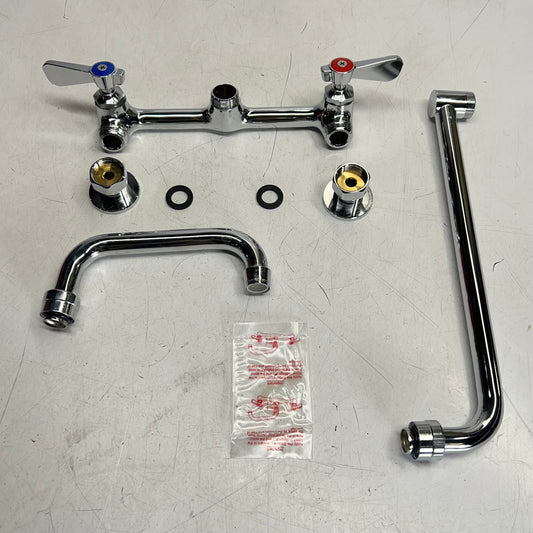 REGENCY Wall Mount Faucet W/ 18" Double Jointed Spout & Center Chrome 600FW818DJ