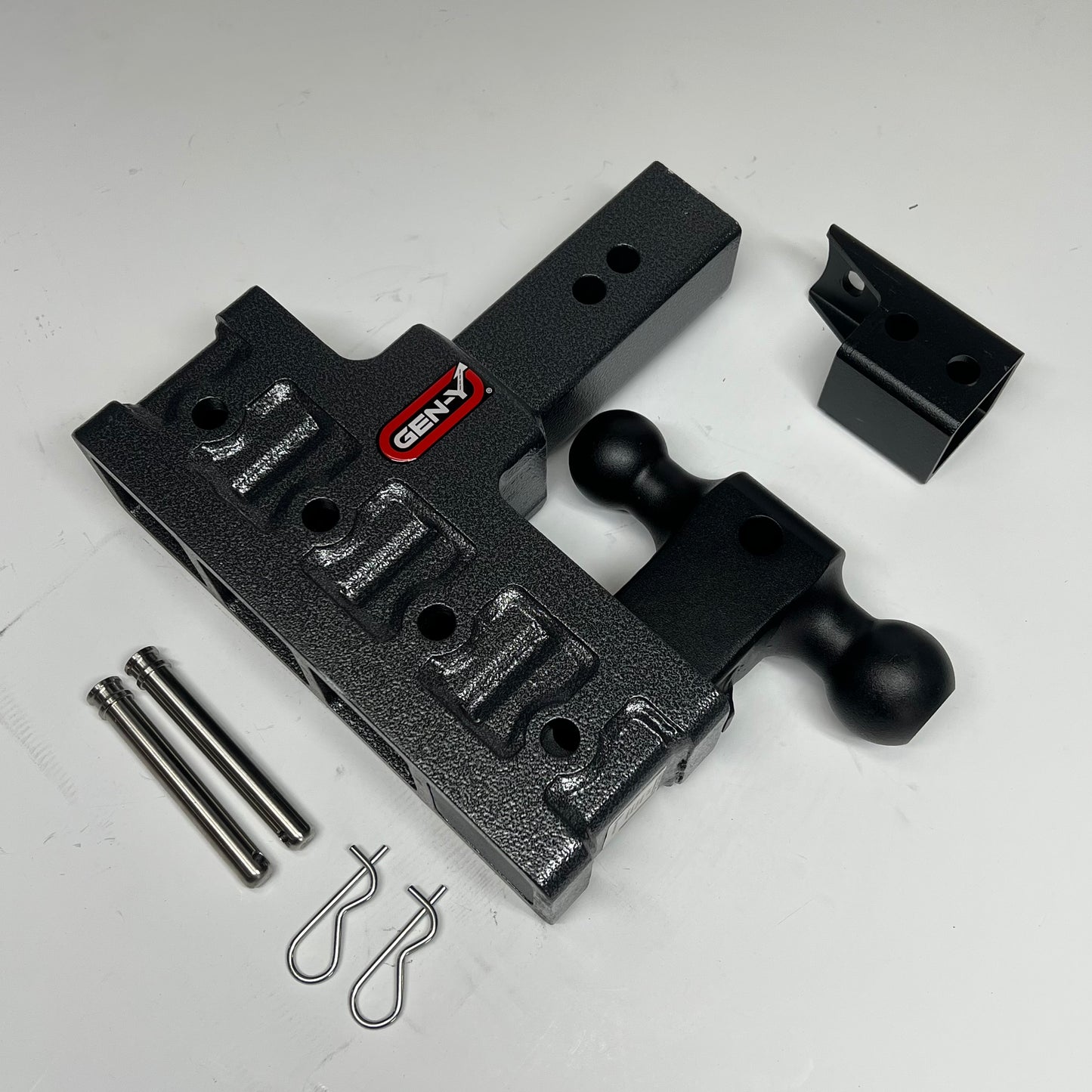 GEN-Y Adjust 2 Ball Mount W/ Stacked Receivers 2-1/2" Hitch 6" Drop/Rise GH-9|24
