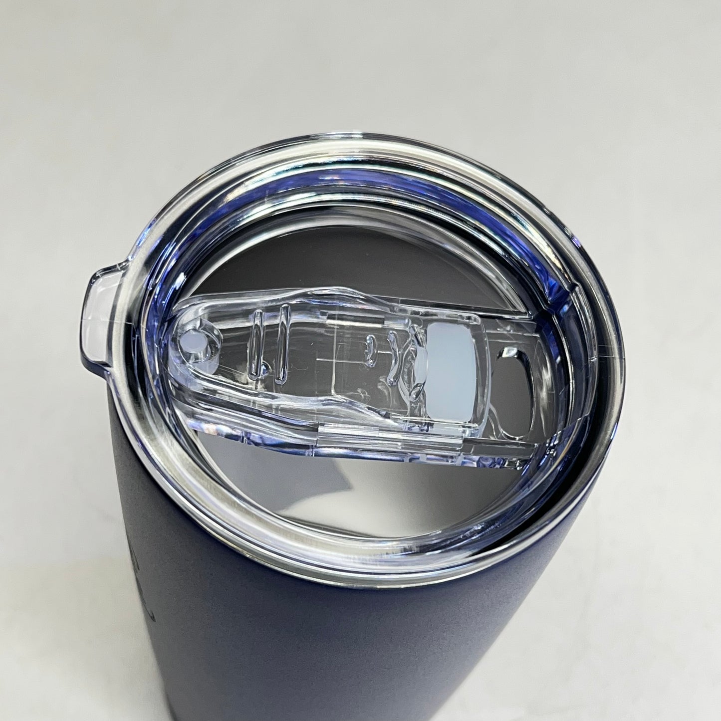 CHRISTIAN ART GIFTS Joshua 1:9 Stainless Steel Travel Tumbler  18 Oz  Navy Blue