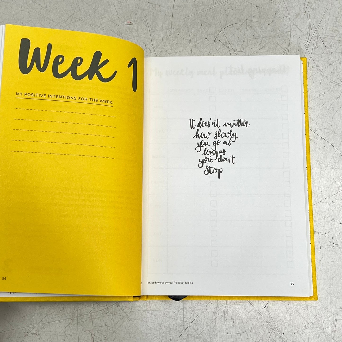 THE POSITIVE PLANNER 12-Week Planner Help Prioritize Mental Health Hardback Book