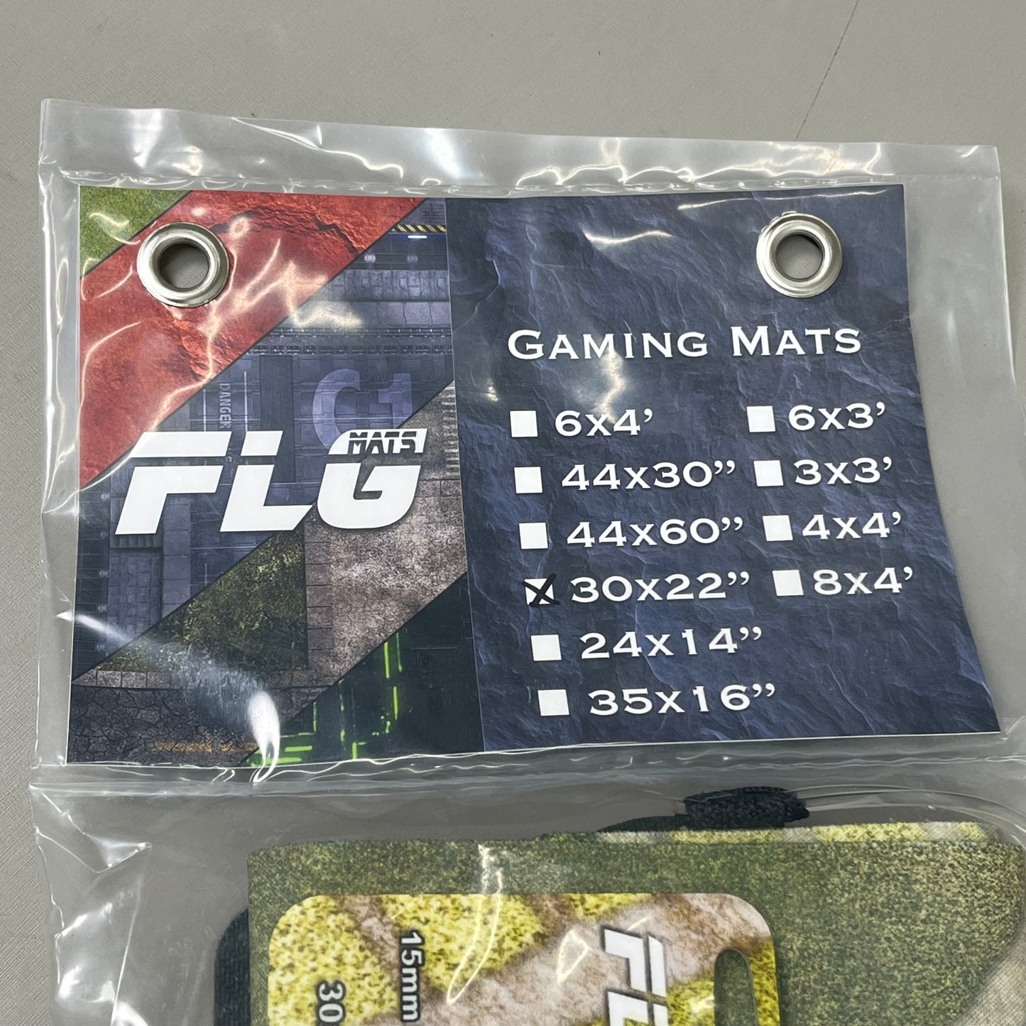 FLG MATS High Quality Gaming Mats 15mm Bocage Fabric W/ Rubber Back 30"x22"