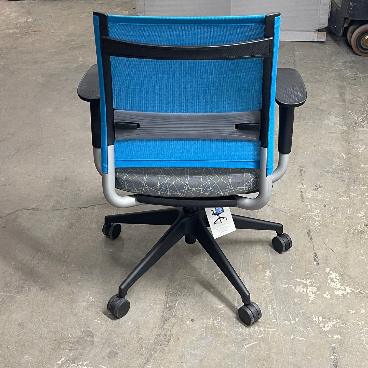 SITONIT Seating Rolling Mesh Mid Back Adjustable Office Chair Electric Blue (New)