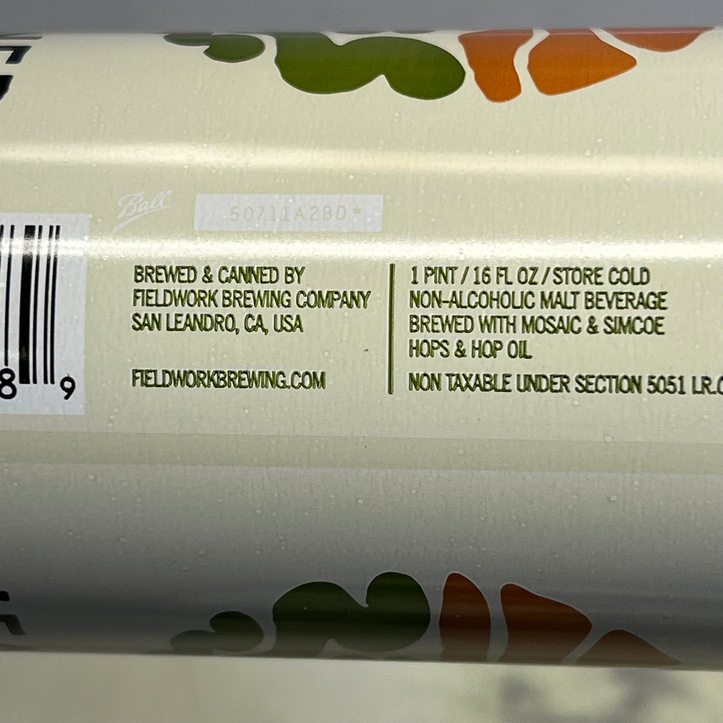ZA@ FIELDWORK (3 PACK, 12 CANS TOTAL) Headliner Non-Alcoholic IPA 16 Fl Oz (Slight|ly Distressed Packaging)