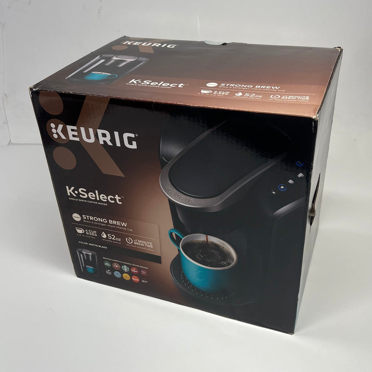 KEURIG  K Select Single Serve Coffee Maker Quiet Brew  6,8,10 & 12oz  Black
