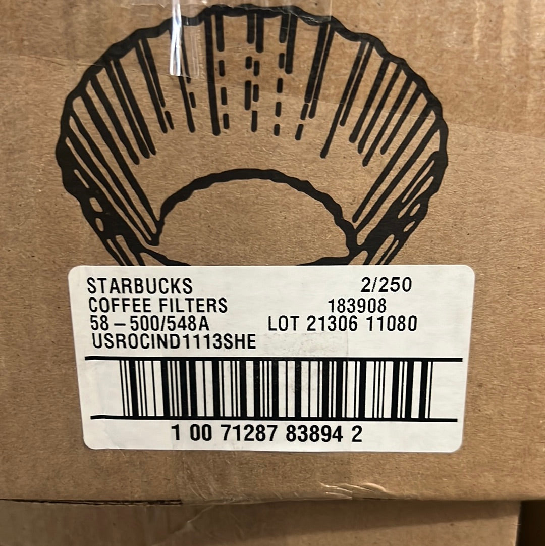 STARBUCKS (500 PACK) Coffee Filters White 51-1452A