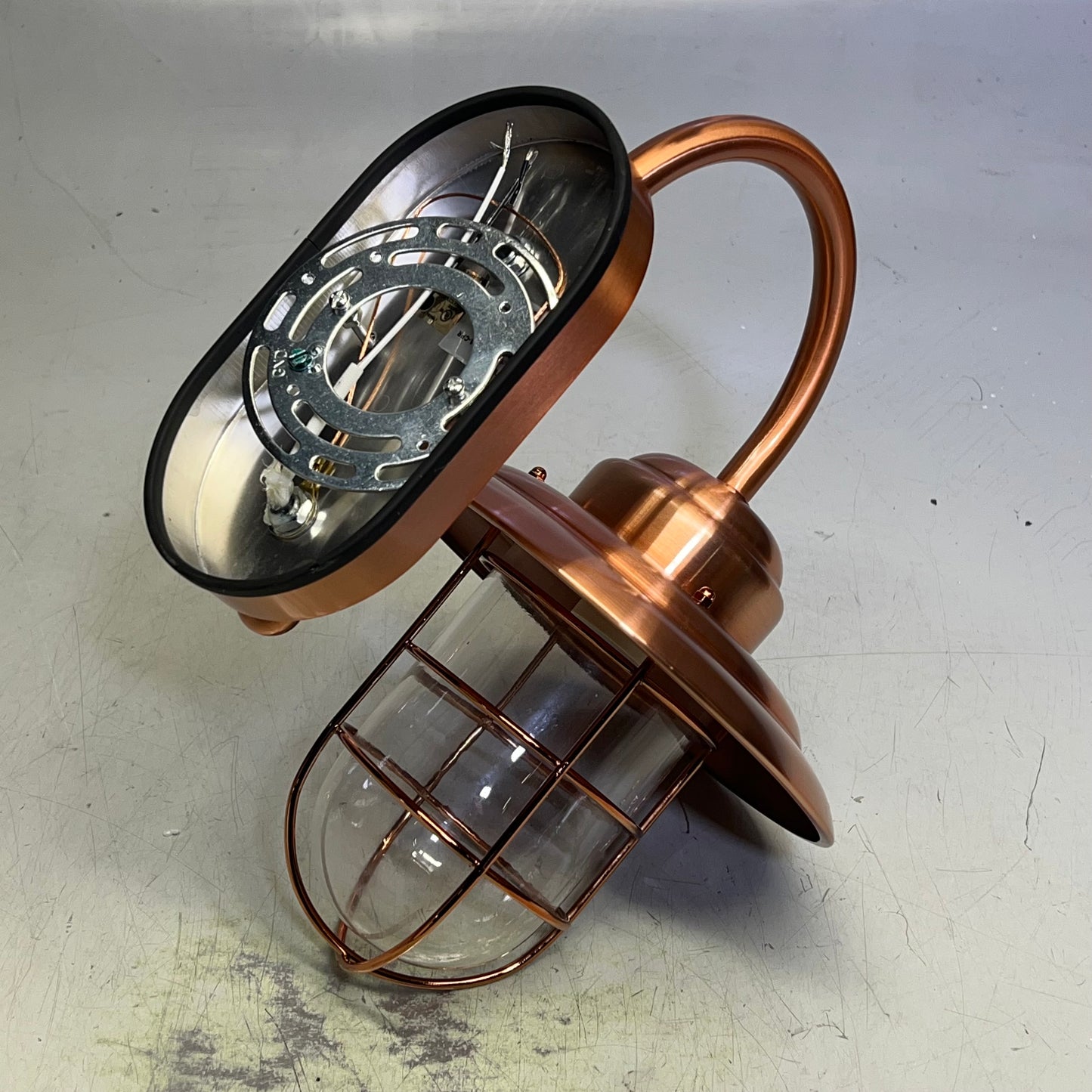 AQ LIGHTING Indoor/Outdoor LED Entry Wall Sconce 4.5W  Shiny Copper HL346A-CP