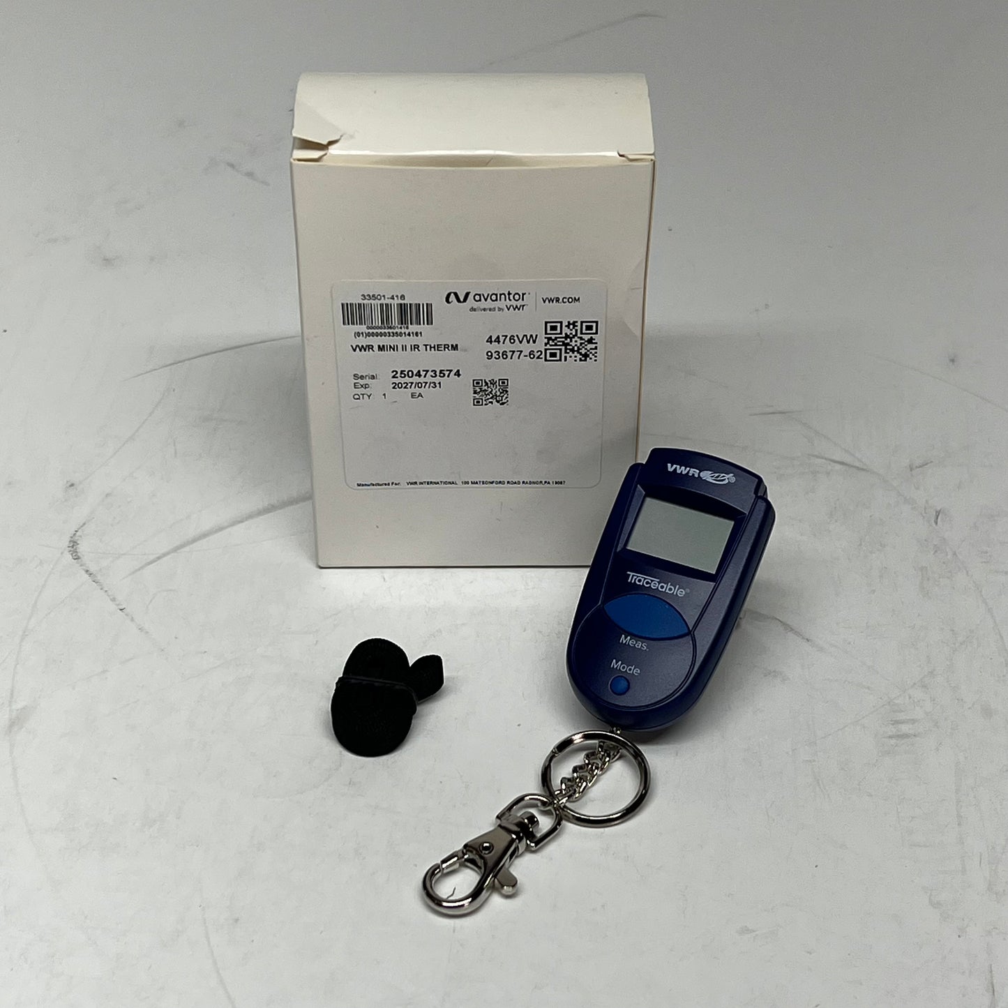 AVANTOR Vwr Mini Compact Traceable Key Chain Infrared Thermometer 33501-416