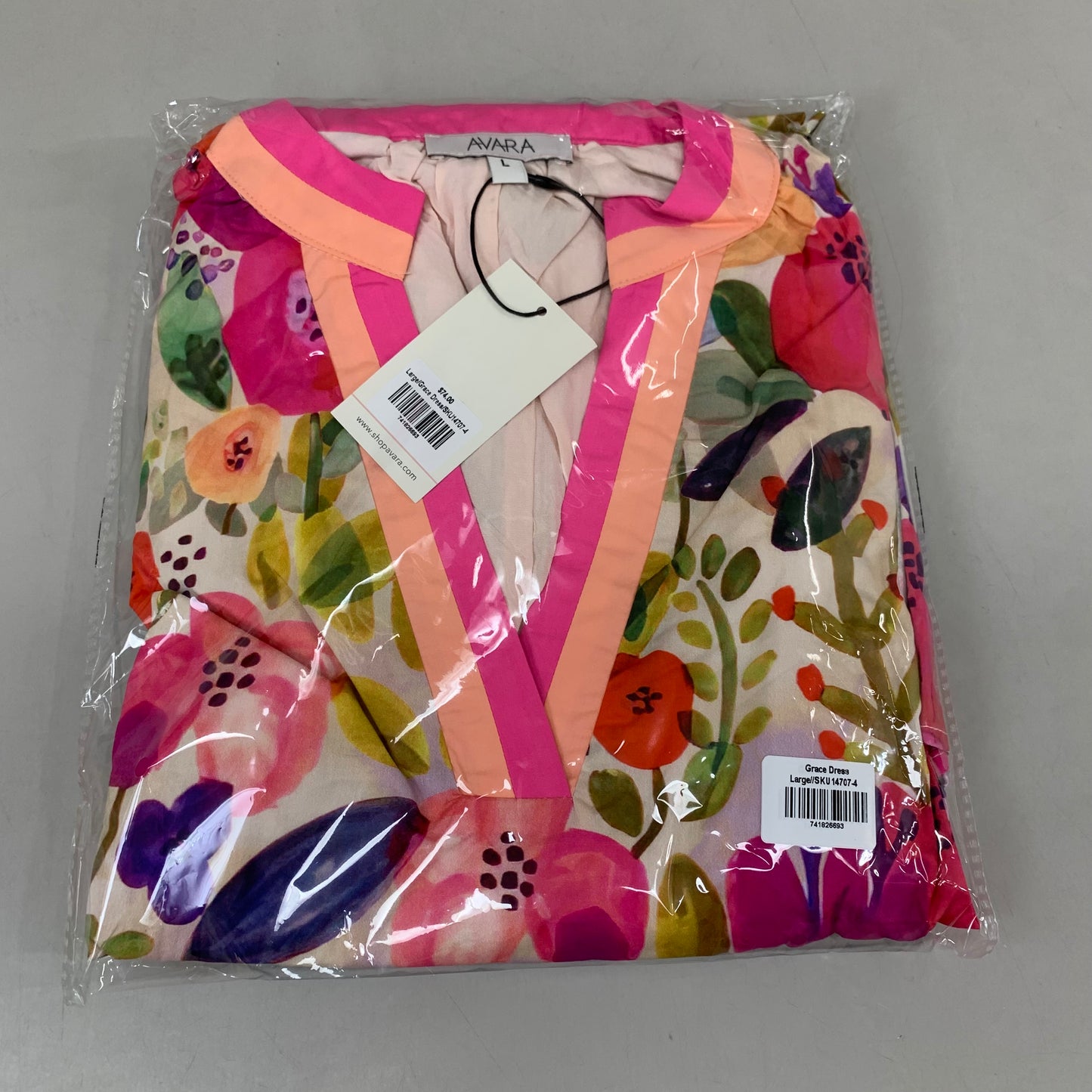 AVARA Grace Dress Women's Sz L Floral 14707-4