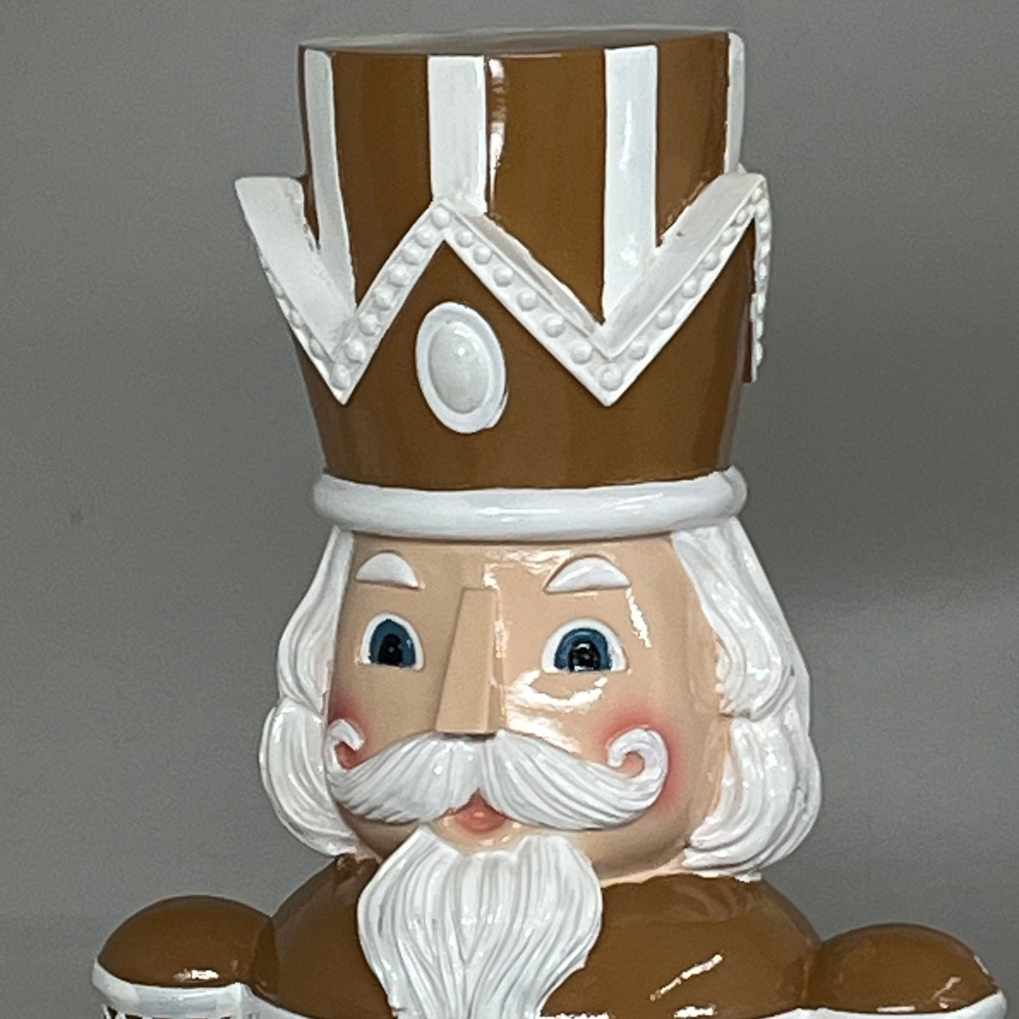 RAZ IMPORT Gingerbread Nutcracker Christmas Figure 44" White/Brown 4401601