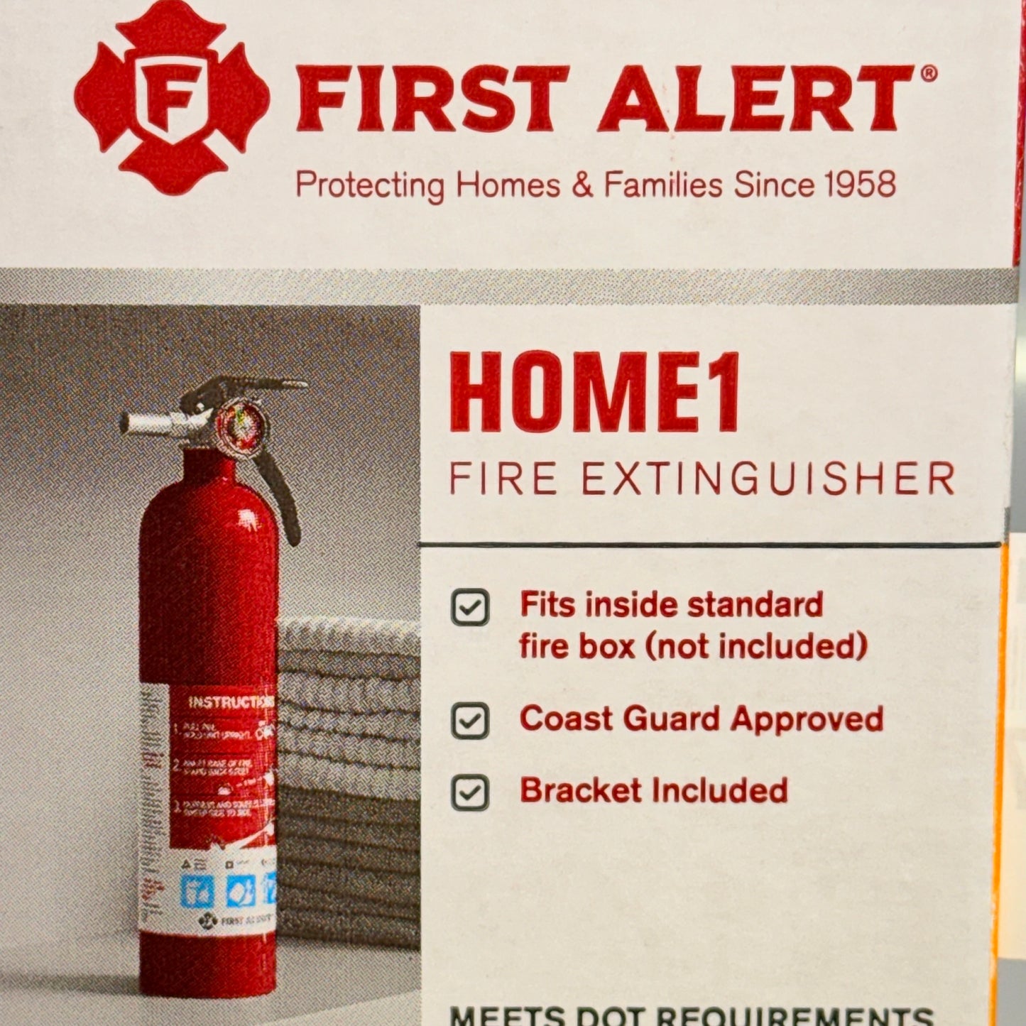 FIRST ALERT(2 PACK) Home1 Multipurpose ABC Rechargeable Fire Extinguisher 2.5 Lb 1-A:10-B:C(New-Other)