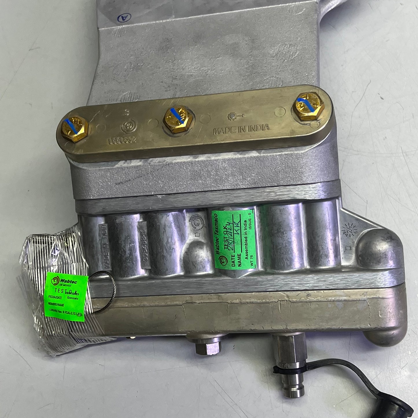 WABTEC CORP. Brake Monitor Bottom Access Plates Full Kit 45 Degree  0660721F002