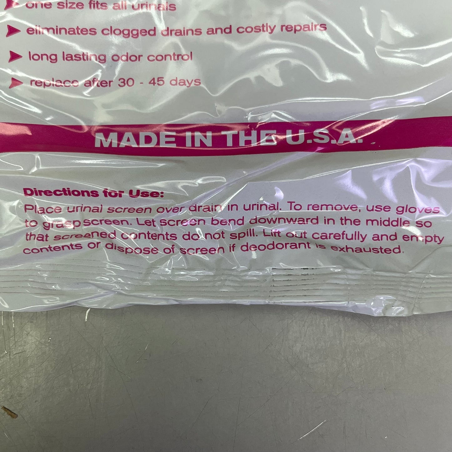 WAXIE (24 PACK) Urinal Screen Flexible Vinyl Cherry Scented One Size White W1400