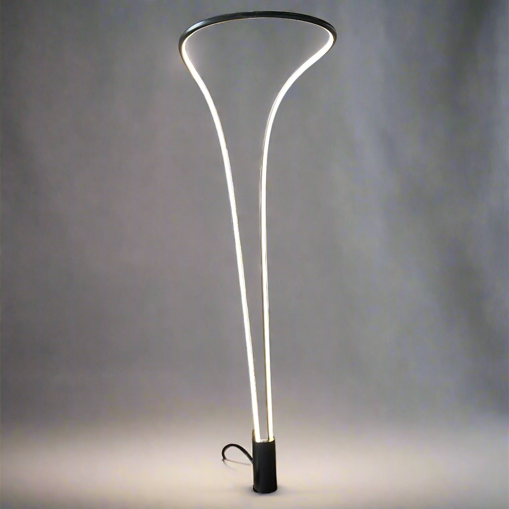 ARTCRAFT Cortina LED Floor Lamp Fixture 33W LED 3000K 120V AC7589BK