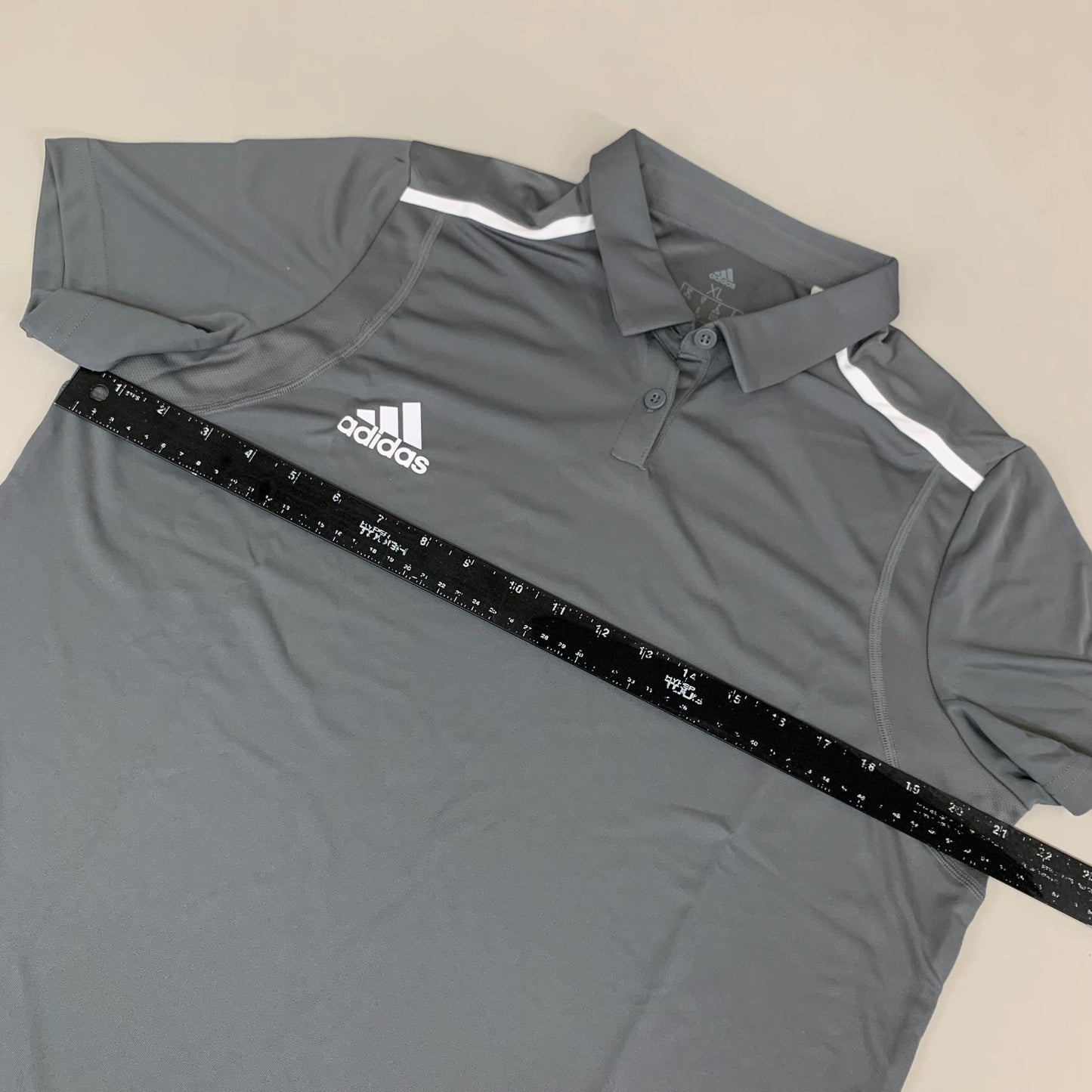 ADIDAS Aeroready Polo Shirt Women's XL Grey HT7680