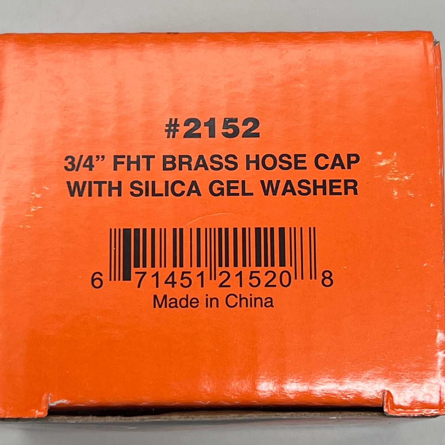 PASCO (10 PACK) Hose Cap w/ Washer Female Hose Threaded Brass Domestic 3/4" 2152