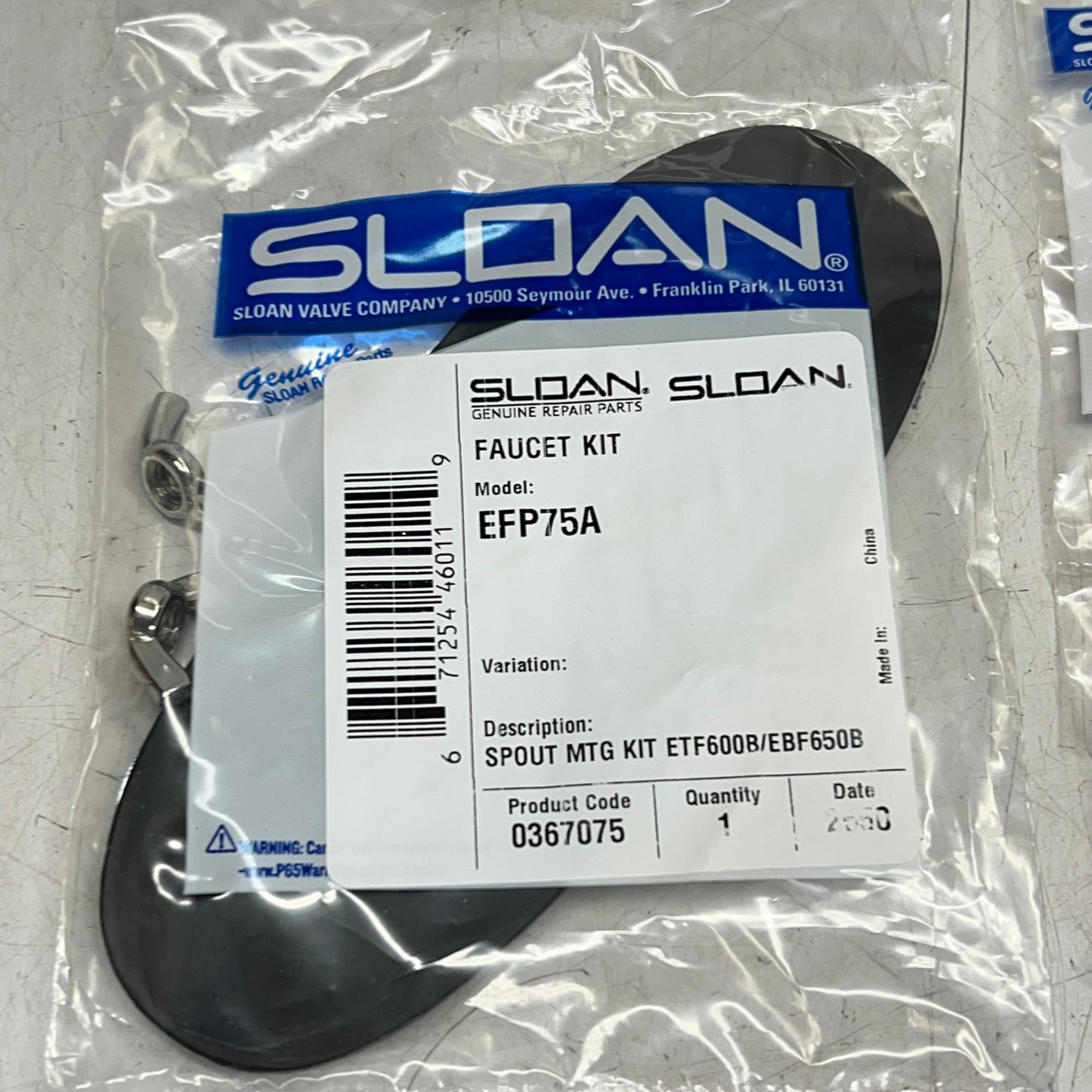 SLOAN Hardwired-powered Deck Mounted Low Integrated Faucet Chrome ETF-600