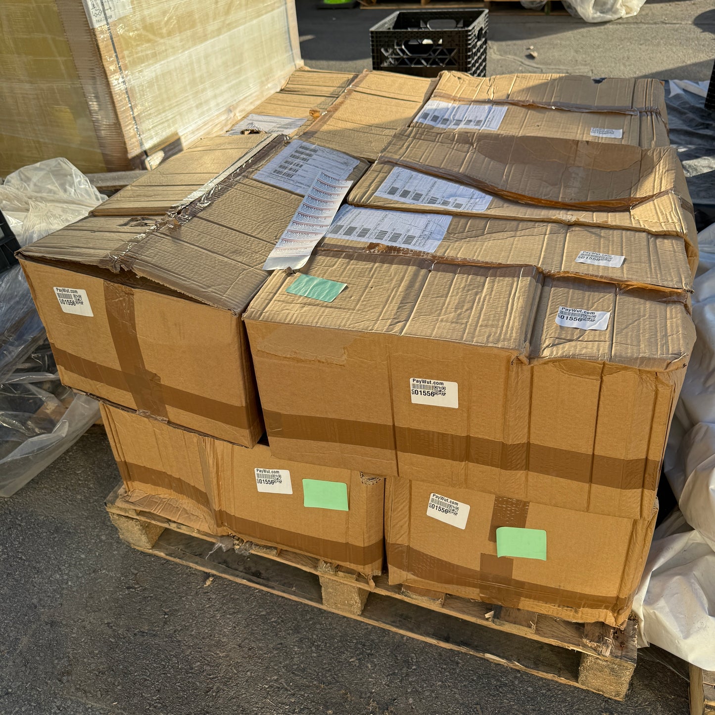 ZA@ Pallet of DAFTEN DIECASTING (330 lbs) *ALUMINUM* Adaptor Plate CNL 1H-P005493-NP